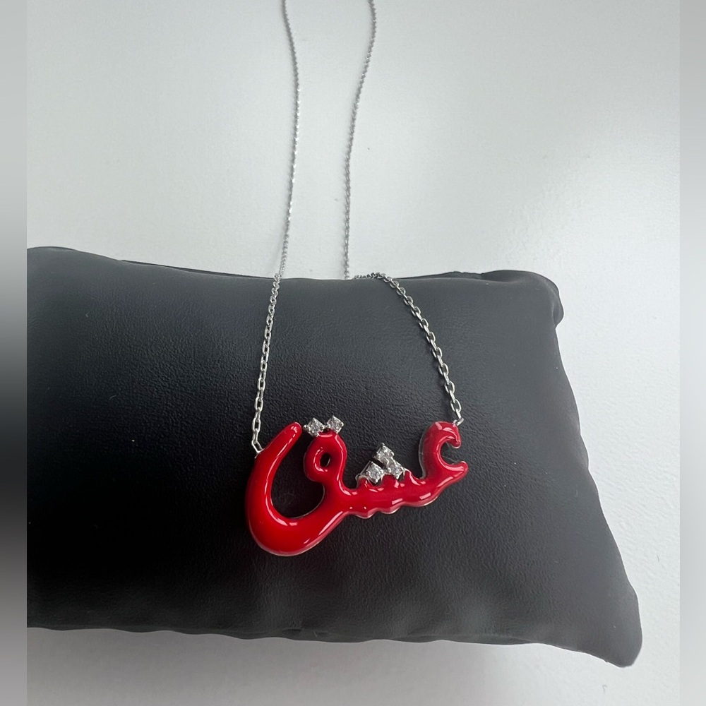 عشق love in Persian silver necklace